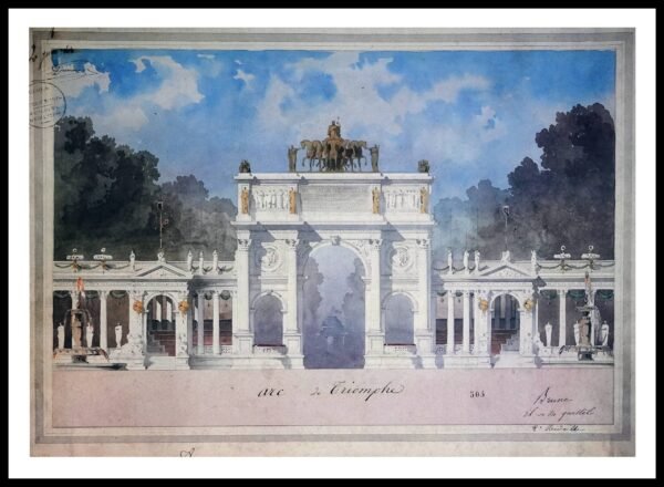 PTR BE01 A Palace of Fine Arts, Elevation (Antique Prints)